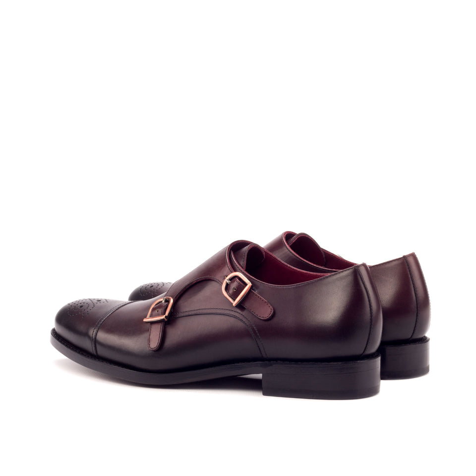 Double Monk – Burgundy Painted Calf