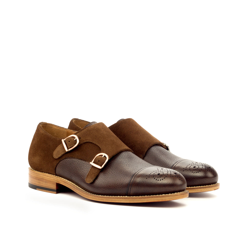 Double Monk – Med Brown Lux Suede