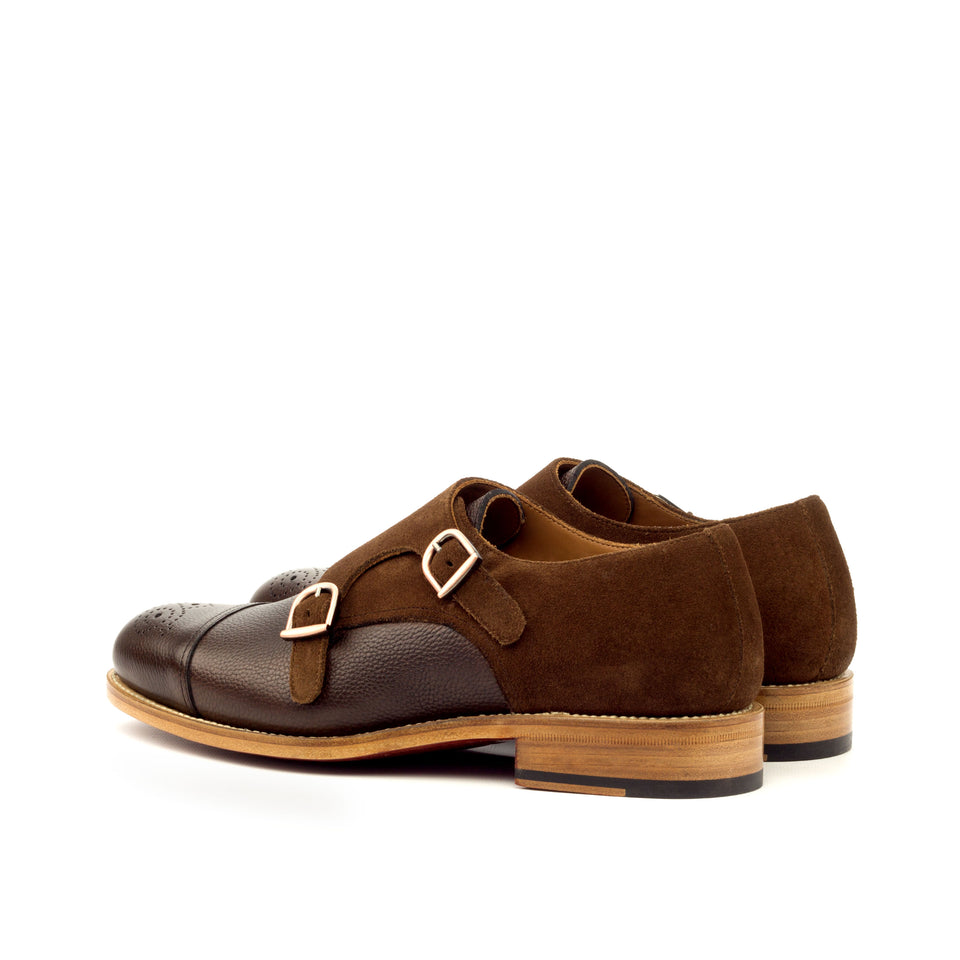 Double Monk – Med Brown Lux Suede