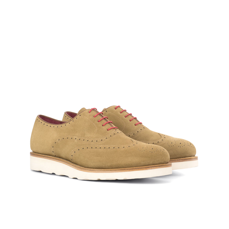 Full Brogue Camel Lux Suede
